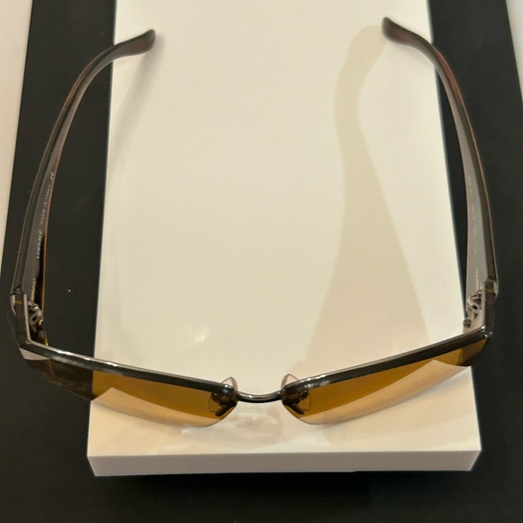 Versace Black Frame Sunglasses with Amber Lenses - Picture 4 of 9